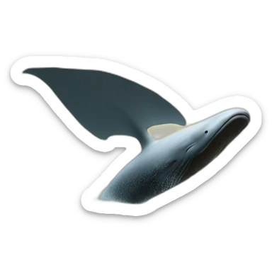 Moby dick wants to fly sticker