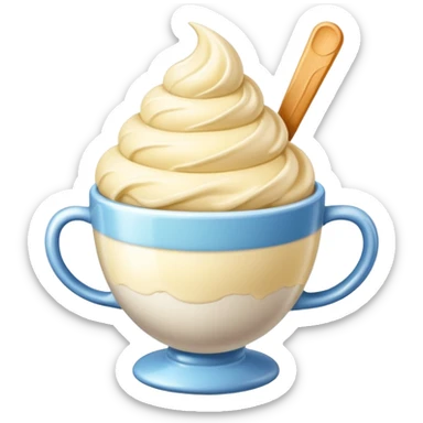 Vanilla with no cone sticker