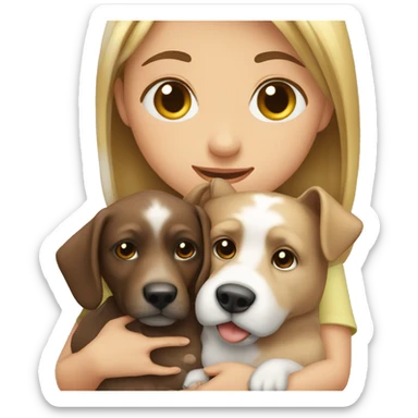 girl with pet sticker