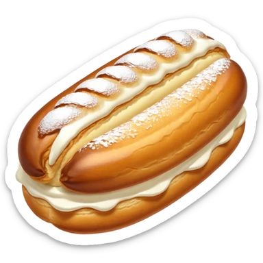 estonian round eclair sticker