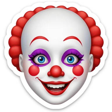 cara de payaso sticker