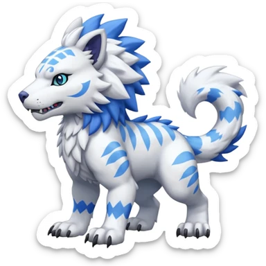 Garurumon (full body sticker