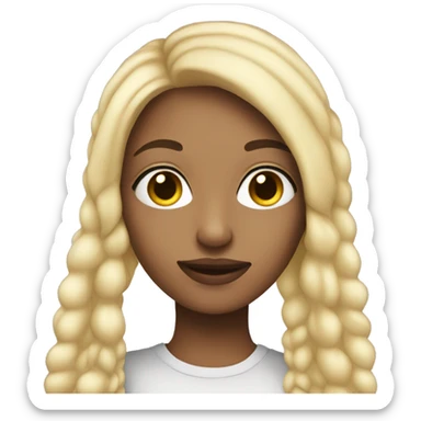 selfie of light-skinned girl sticker