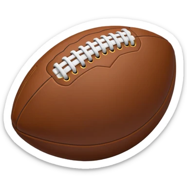 create a football icon inspired by airbnb category icons it should just be a white outline sticker