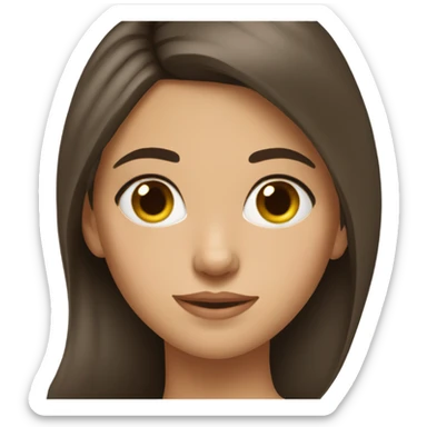 A brunette russian girl sticker