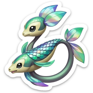 Meloetta-Gabite-Pokémon-Fakémon-fusion-hybrid-creature sticker