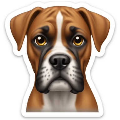 A boxer dog  sticker