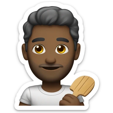 Domelipa con paleta en manos  sticker