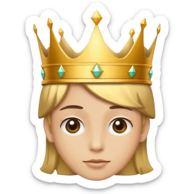 aggiungi una corona sulla testa sticker