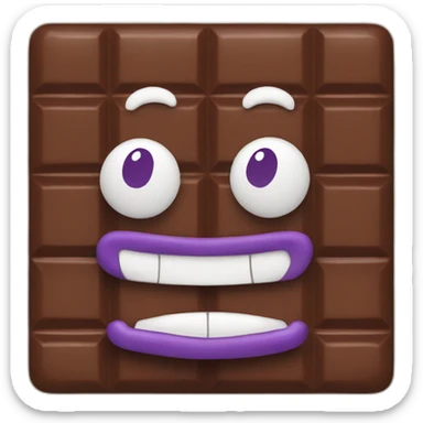 Chocolat Milka tablette sticker