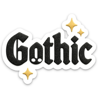 Add sparkling glitter and shimmer to the black text, keep the 3D paper-craft effect, kawaii style, no outline, transparent background. sticker