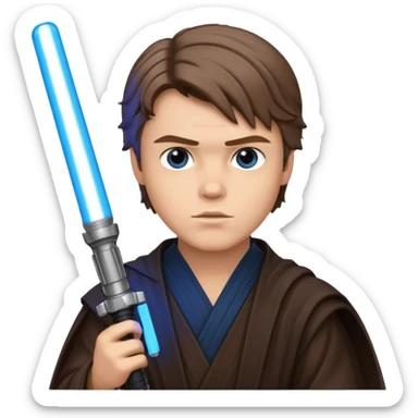 Anakin skywalker avec sabre laser sticker