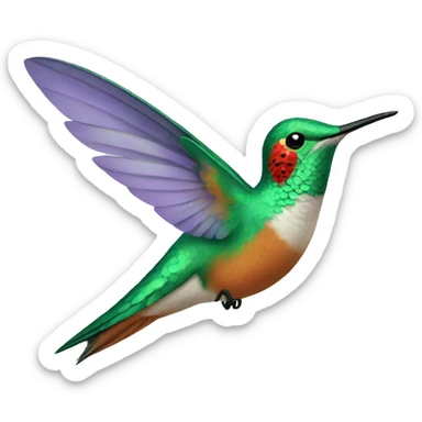 humming bird sticker