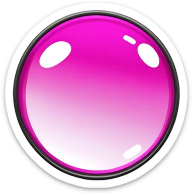 magenta color simple illustration of a looking glass sticker