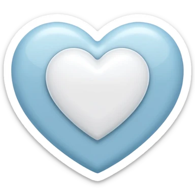 Add a H letter in white heart center sticker