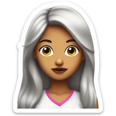 latina girl emoji giving u sassy stare sticker