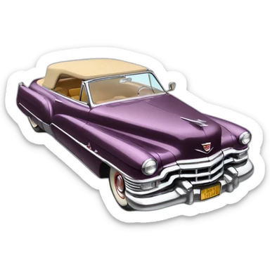 1949 cadillac coupe deville convertible sticker
