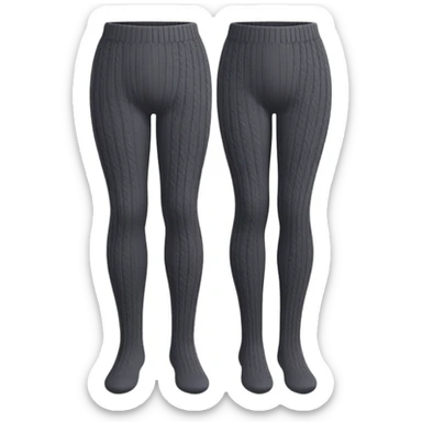 Pair of wool tights for winter sticker