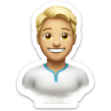 Innocent smile sticker