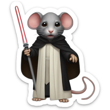 A sith lord rat sticker