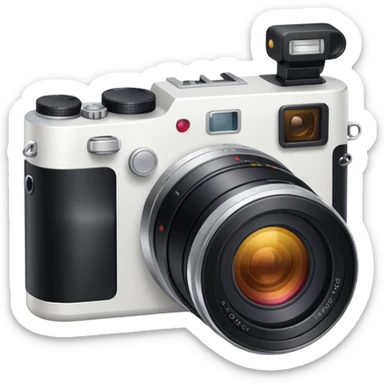 Mirrorless white camera
 sticker