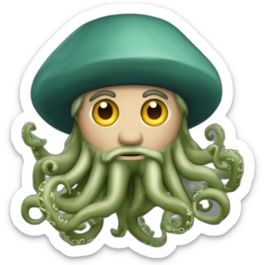 Davy Jones with tentacles sticker