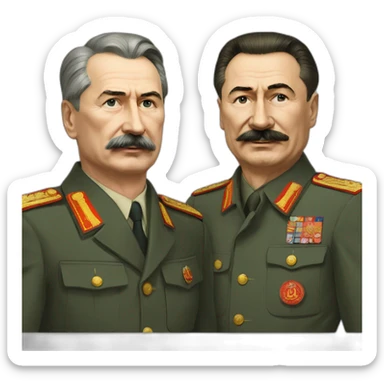stalin with putin sticker