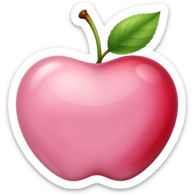 light pink Cherry sticker