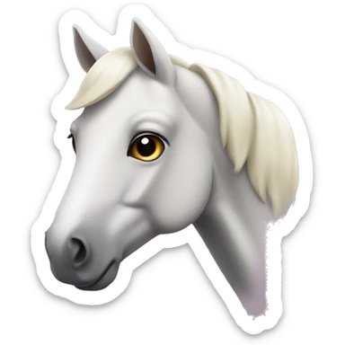horse marshmellow  sticker