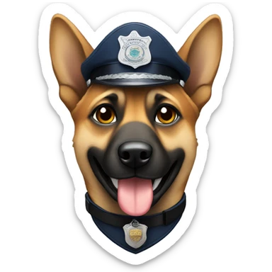 Police dog sticker