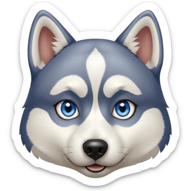 Husky siberiano heterocromia sticker