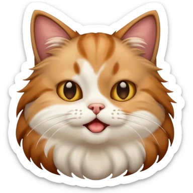 A cat farting sticker