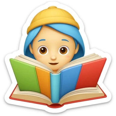 a children’s picture book sticker