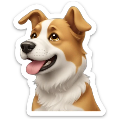 dog happy sticker