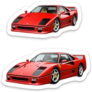 Ferrari-voiture-f40 sticker