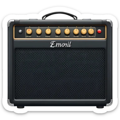 electric guitar amplifier sticker