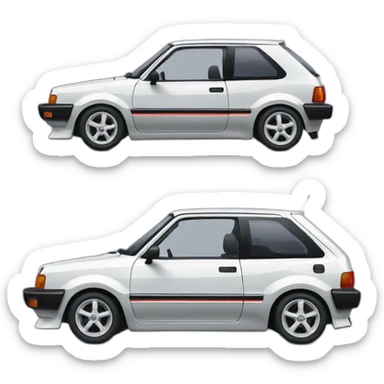 Toyota starlet gt turbo sticker