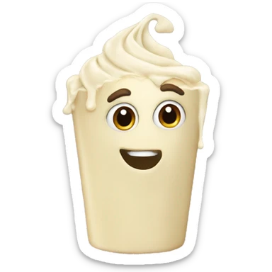 White chocolate  sticker