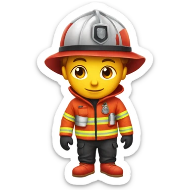 fire person emoji is chilling sticker