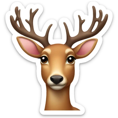 Deer in love  sticker