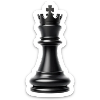 goth black chess rook sticker