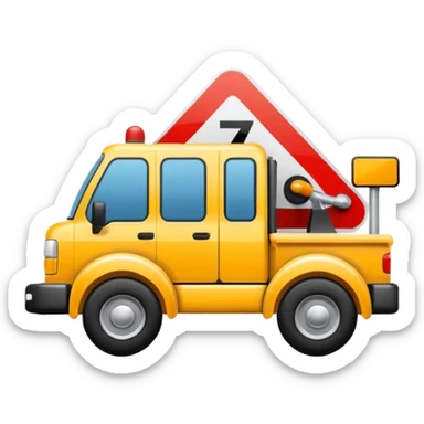 towing zone icon sticker