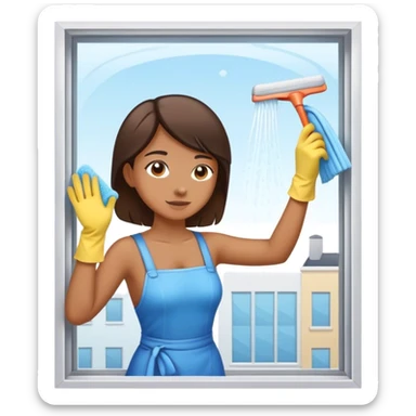 service cleaning windows wather sticker