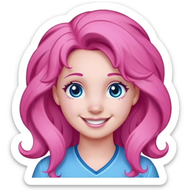 Pinkie pie as a human sticker
