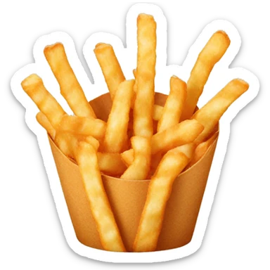 crinkle fries sticker