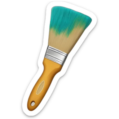 Paint brush art sticker