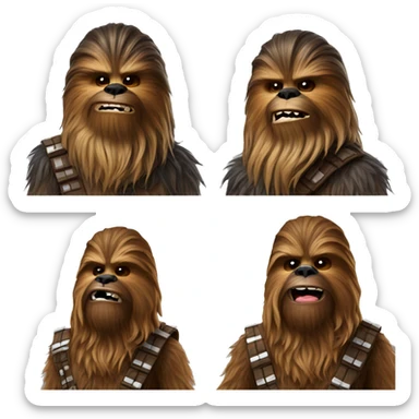 Chewbacca with donkey sticker