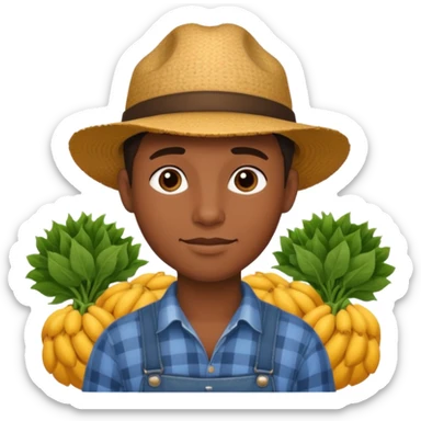 young black farmer sticker