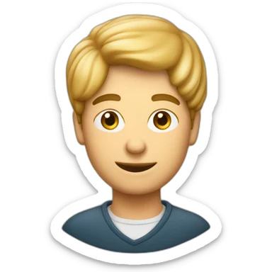 homme sur escargot sticker