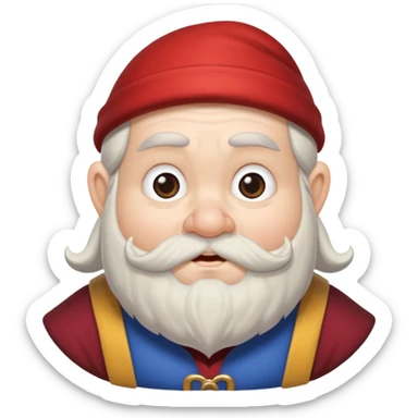 sneezy dwarf snow white sticker